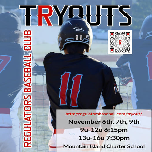 Regulators Baseball Club Travel Baseball Tryouts NC Fall